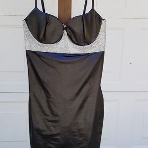 Fashion nova leather Rhinestone dress